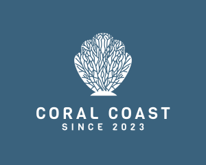 Coral - Ocean Coral Shell logo design