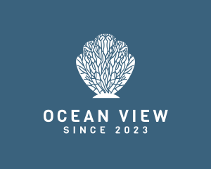 Ocean Coral Shell logo design