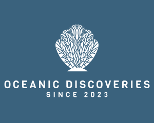 Marine Biologist - Ocean Coral Shell logo design