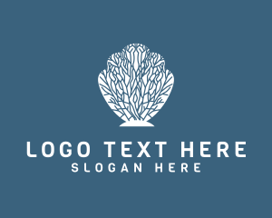 Ocean Coral Shell Logo