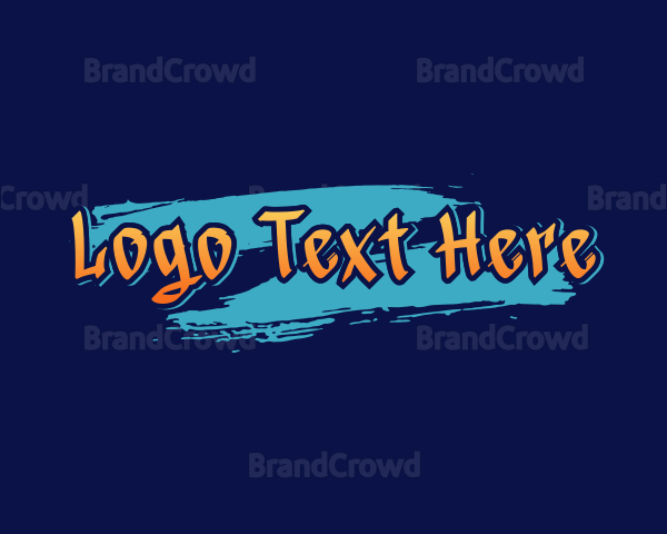 Graffiti Mural Paint Wordmark Logo