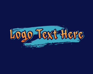 Graphic - Graffiti Mural Paint Wordmark logo design