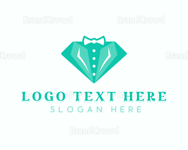 Custom Suit Bow Tie Logo