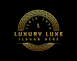 Deluxe Luxury Geometric logo design