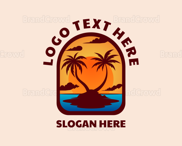 Sunset Palm Island Logo