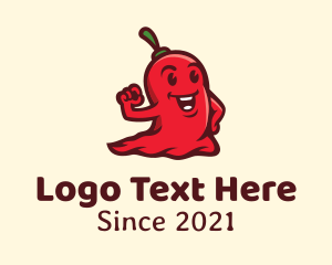 Flavor - Spicy Chili Mascot logo design