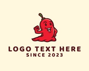 Taqueria - Spicy Chili Ghost logo design