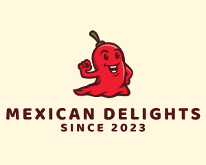 Mexico - Spicy Chili Ghost logo design