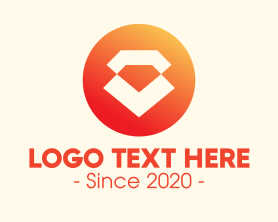 Modern - Modern Orange Diamond logo design