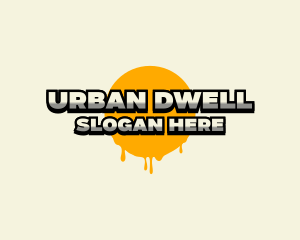 Urban Dripping Paint logo design