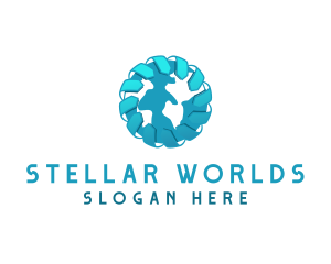 Professional Globe Map logo design