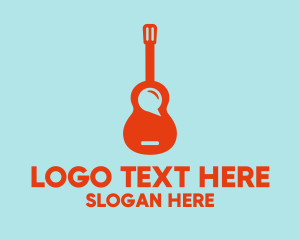 Orange - Guitar Music App logo design
