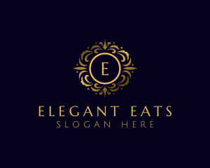 Elegant Floral Ornament logo design