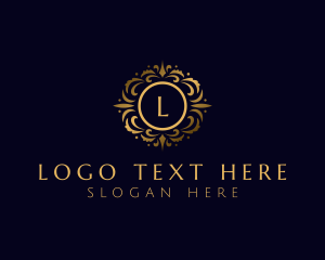 Elegant Floral Ornament Logo