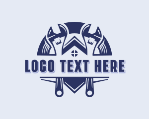 Handyman - Wrench Handyman Carpentry logo design