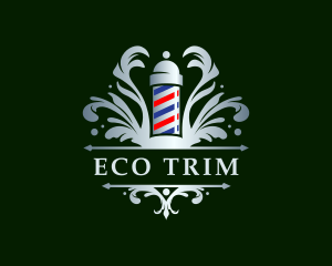 Ornate Barbershop Grooming logo design