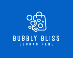 Bubbly Shopping Bag logo design