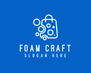 Foam - Bubbly Shopping Bag logo design