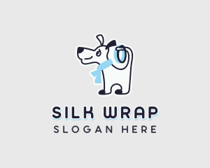 Scarf - Dog Pet Cartoon logo design