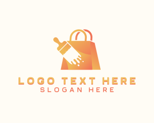 Paintbrush Shopping Bag Logo