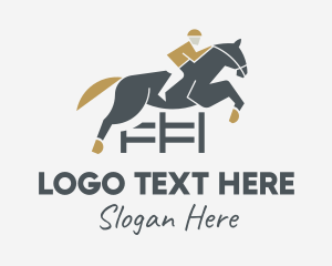 Horse Riding - Equestrian Horse Riding logo design