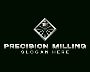 Milling - CNC Industrial Cutting logo design