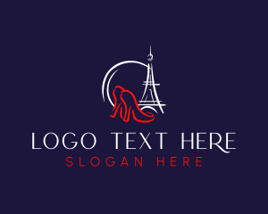 Eiffel Tower - Paris Fashion Boutique logo design
