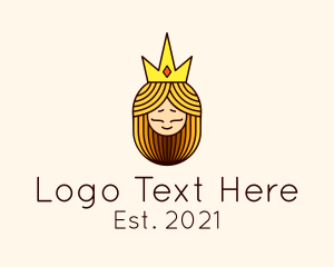 Queen - Medieval Queen Mascot logo design