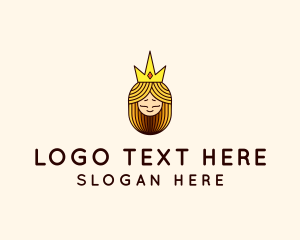 Illustration - Medieval Queen Head logo design