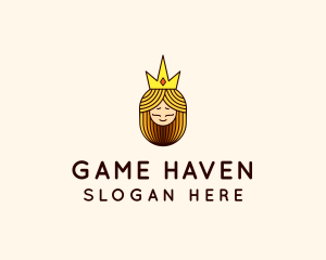 Sovereign - Medieval Queen Head logo design