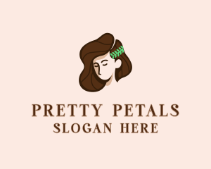 Brunette Beauty Goddess logo design