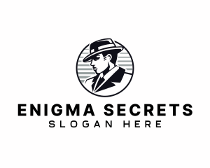 Hat Detective Spy logo design