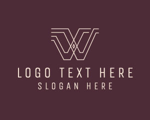 Digital Marketing - Venture Capital Letter W logo design