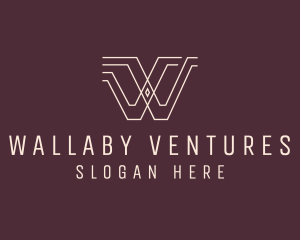 Venture Capital Letter W  logo design