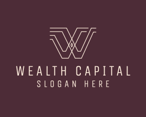 Venture Capital Letter W  logo design