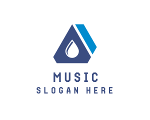 Fluid - Modern Triangle Droplet Letter A logo design