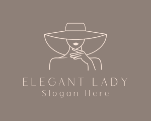 Lady - Fashion Lady Hat logo design