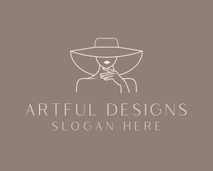 Fashion Lady Hat logo design