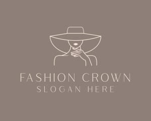 Fashion Lady Hat logo design