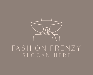 Fashion Lady Hat logo design