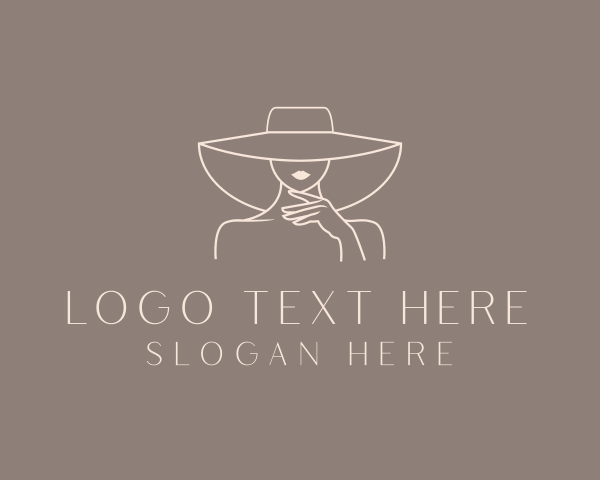 Fashion - Fashion Lady Hat logo design