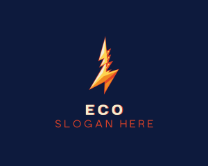 Electric Bolt Lightning Energy Logo