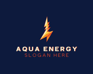 Electric Bolt Lightning Energy logo design