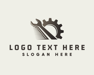 Industrial Wrench Gear Logo