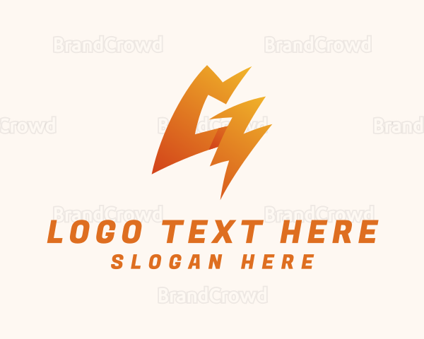 Energy Bolt Letter G Logo