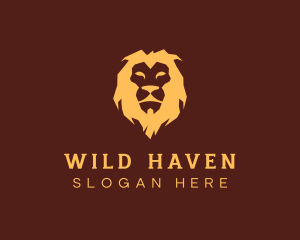 Wild Lion Animal logo design