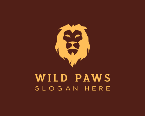 Wild Lion Animal logo design