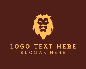 Wild Lion Animal Logo