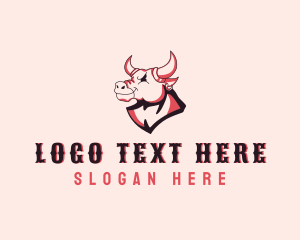 Mascot - Wild Bull Steakhouse logo design