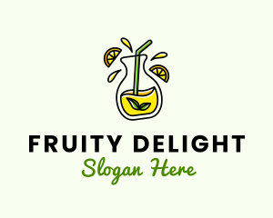 Natural Lemon Juice logo design